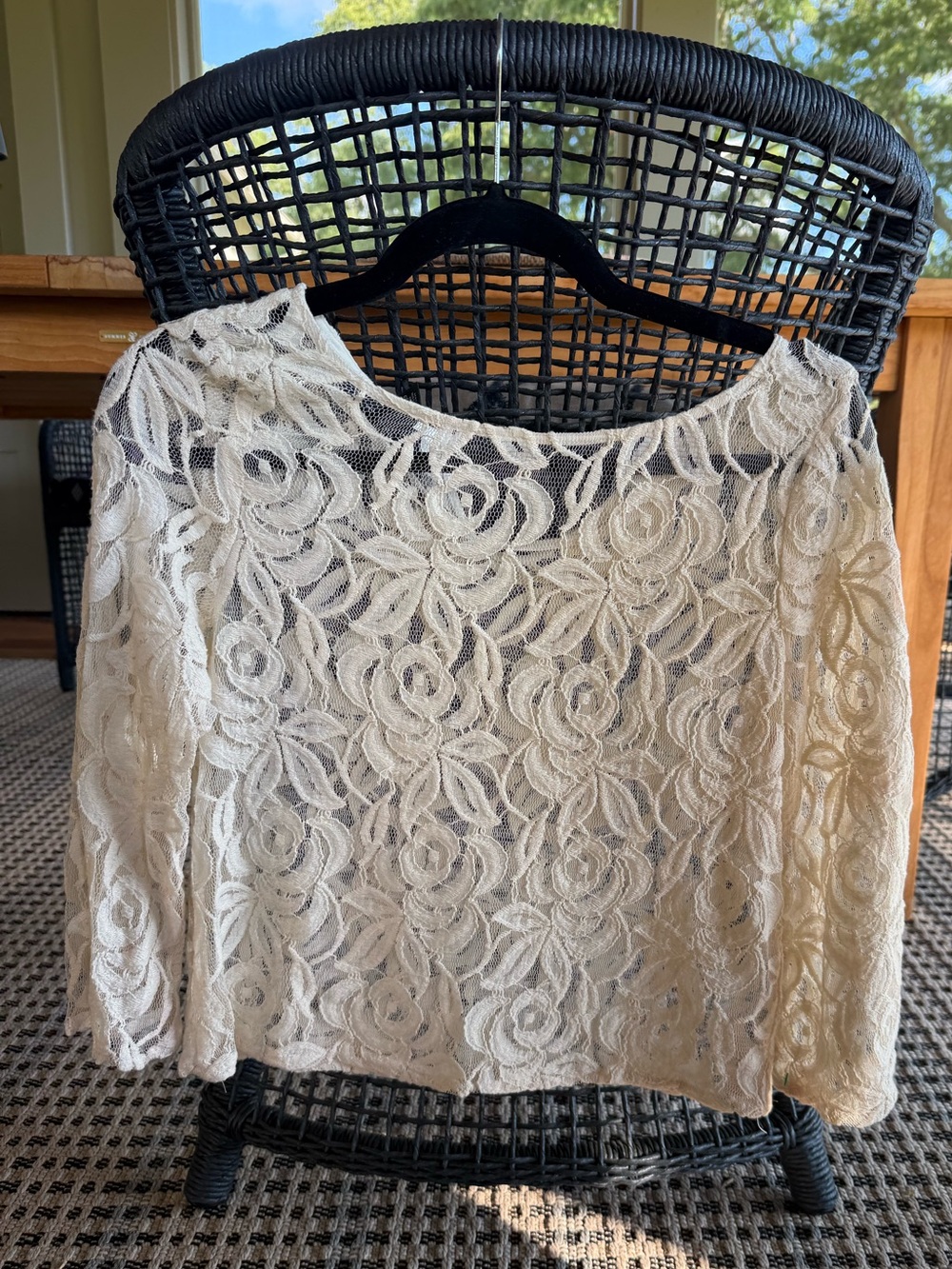 INC Floral Lace Long Sleeve